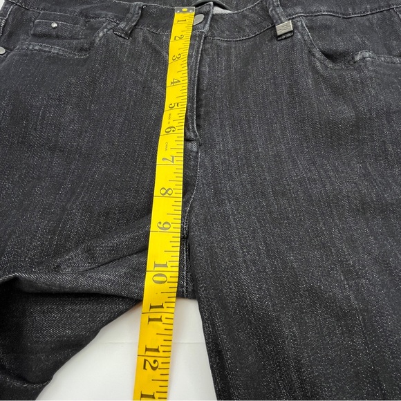 Luisa Cerano⎮Bootcut Jeans⎮Black Stretch⎮Size 8⎮Like-New - Picture 15 of 17